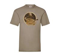 Adults Kenny Rogers Country Music Walter White TV Show Unisex Khaki T-Shirt [L]