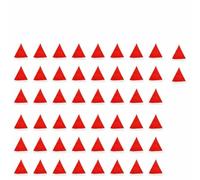 Adults Kids Christmas Hats Non-woven Fabric Santa Claus Xmas Hats Cap Merry Christmas New Year Party Festival Decoration Gifts-adult 50pcs