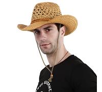 Adults Kids Cowboy Hat Wide Brim Straw Hat Sun Hat Shapeable Summer Sun Protection Hat Western Cowgirl Hats Panama Hat Anti UV Travel Beach Hat Foldable Bush Hat With Chin Strap For Men Women Boy Girl