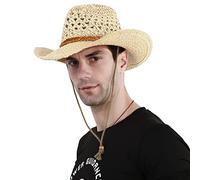 Adults Kids Cowboy Hat Wide Brim Straw Hat Sun Hat Shapeable Summer Sun Protection Hat Western Cowgirl Hats Panama Hat Anti UV Travel Beach Hat Foldable Bush Hat With Chin Strap For Men Women Boy Girl