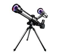 Adults Kids Monocular Telescope Floor Standing 50mm Refractor with Finder Scope & Tripod Astronomical Telescope Beginner Gift for Space Observation Stargazing