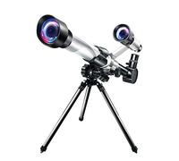 Adults Kids Monocular Telescope Floor Standing 50mm Refractor with Finder Scope & Tripod - Best Portable Telescope for Beginner Space Observation & Stargazing