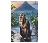 Adults Kids Puzzle Jigsaw 1000 Pieces Animal Monkey Wooden Puzzles Educational Game Toy Family Decoration 78×53cm