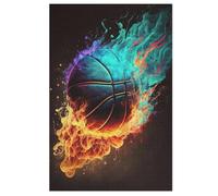 Adults Kids Puzzle Jigsaw 1000 Pieces Basketball Sport Wooden Puzzles Educational Game Toy Family Decoration (78×53cm)