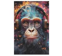 Adults Kids Puzzle Jigsaw 1000 Pieces Gorilla Wooden Puzzles Educational Game Toy Family Decoration 78×53cm