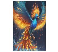 Adults Kids Puzzle Jigsaw 1000 Pieces Legendary Blue Phoenixes Wooden Puzzles Educational Game Toy Family Decoration （78×53cm）