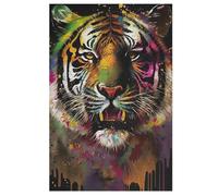 Adults Kids Puzzle Jigsaw 1000 Pieces Tiger Wooden Puzzles Educational Game Toy Family Decoration 78×53cm