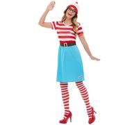Adults Kids Where's Wally Wenda Costume Girls Boys Book Day Childs Fancy Dress