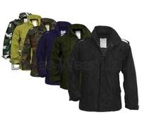 Adults M65 Field Jacket Military Coat with Liner Surplus - Navy,Size -XXL