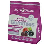 Adults Magnesium 180 Vegan Gummies | Mixed Berry | 150mg | by ActivGums® | ActivGums vegan magnesium gummies with mixed berry flavour, Vitamin C and 150mg elemental magnesium | 180 count