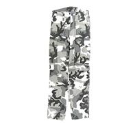 Adults Mens Black White Camouflage 34 Waist Combat Pants Cargo Pocket Camo Trousers Bottoms