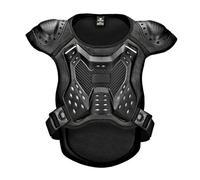 Adults Motorcycle Body Armour Vest Men Anti-Fall Chest Spine Protector High-Impact Resistance Protection Gear for Riding Downhill Skating Scooter Skiing ATV MTB,Black A-S