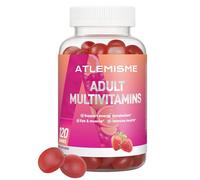 Adults Multivitamin Gummies,Mixed Berry Flavor,Essential Daily Vitamins A, C, D2, E, B6, Biotin & Zinc for Teens and Adults, 120 Count, 3g Each,Gelatin Free,Gluten-Free,Non-GMO