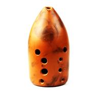 Adults ocarina 10-hole Pottery Xun Professional Xun Double-cavity Smoked F/G Tune Beginner Self-taught Ocarina Musical Instrument ocarina instrument (Color : F)