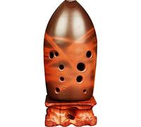 Adults ocarina 11-hole Pottery Xun Double Cavity Flat Xun Pronunciation Sensitive Professional Playing Ethnic Wind Instruments ocarina instrument (Color : G)
