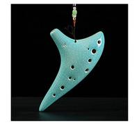 Adults ocarina 12-hole Alto C Key (AC) Cracked Ceramic Ocarina Musical Instrument For Beginners Adult Ocarina With Protective Bag ocarina instrument (Color : 02)