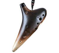 Adults ocarina 12-hole Alto F Key (AF) Bisque Ceramic Ocarina Musical Instrument 12-hole Beginner Wind Instrument ocarina instrument (Color : 01)