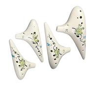Adults ocarina 12-hole Four-piece Ceramic Ocarina Musical Instrument Professional Beginners Playing Ocarina ocarina instrument (Color : 01)