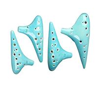 Adults ocarina 12-hole Four-piece Ceramic Ocarina Musical Instrument Professional Beginners Playing Ocarina ocarina instrument (Color : 03)