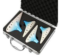 Adults ocarina 12-hole Four-piece Ceramic Ocarina Musical Instrument Professional Beginners Playing Ocarina ocarina instrument (Color : 05)