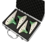 Adults ocarina 12-hole Four-piece Ceramic Ocarina Musical Instrument Professional Beginners Playing Ocarina ocarina instrument (Color : 08)