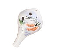 Adults ocarina 6-hole Alto C Tone Long Mouth Ceramic Ocarina Musical Instrument Professional Performance Type Ocarina Beginner Adult ocarina instrument (Color : 04)