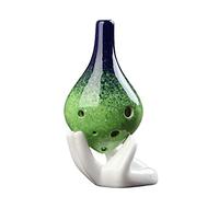 Adults ocarina 6-hole Alto C-tone Ocarina Musical Instrument Long-mouthed Colorful Professional Playing Ceramic Ocarina Ocarina ocarina instrument (Color : 05)