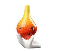 Adults ocarina 6-hole Alto C-tone Ocarina Musical Instrument Long-mouthed Colorful Professional Playing Ceramic Ocarina Ocarina ocarina instrument (Color : 03)