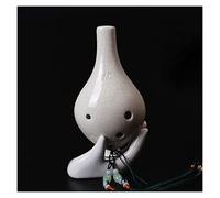 Adults ocarina 6-hole Alto C-tune Ocarina Beginner Student 6-hole Crack/smoked Ceramic Ocarina Instrument Sounds Good ocarina instrument (Color : 01)