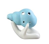 Adults ocarina 6 Hole Ocarina Mini Ceramic Ocarina 5 Colors Handmade Color Glaze Ocarina Music Instrument ocarina instrument (Color : 04)
