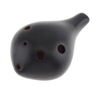 Adults ocarina 6 Holes Alto Tone C Ocarina Ceramic Black Pottery Ice Crack Flute Instrument With Hang Rope 2 Colours Optional ocarina instrument (Color : 02)