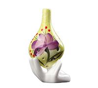 Adults ocarina Beautiful 6-hole Alto C-tone Ceramic Ocarina Long Mouth Hand-painted Professional Playing Ocarina ocarina instrument (Color : 01)