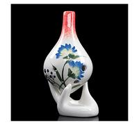 Adults ocarina Beginner Ocarina 6-hole AC-tune Ceramic Ocarina Six-hole Alto C-tune Hand-painted Long Mouth Ocarina Musical Instrument ocarina instrument (Color : 1-8)