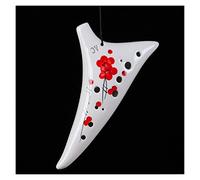 Adults ocarina Cocktail Hand-painted 12-hole Ocarina Alto C Key (AC) Beginner Teaching Ceramic Ocarina Musical Instrument ocarina instrument (Color : 01)