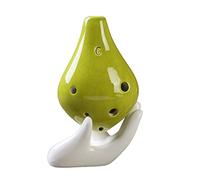 Adults ocarina Crack Short Mouth 6-hole Ocarina Alto C Tune Beginner Student Ceramic Ocarina With Lanyard ocarina instrument (Color : 03)