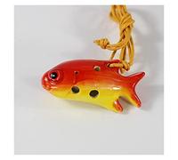 Adults ocarina Cute Goldfish-shape Four-hole Practice Ceramic Ocarina Children Students 4-hole Treble Ocarina Musical Instrument ocarina instrument