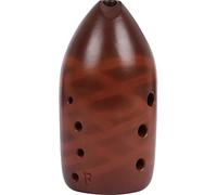 Adults ocarina Double-cavity Nine-hole Xun Pen Holder Xun Red Pottery Smoked Professional Playing Ocarina Wind Instrument ocarina instrument (Color : F)