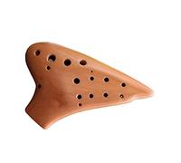 Adults ocarina Double-pipe Ocarina AC Tone Ocarina Double-tube Alto C Tone Handmade Red Pottery 12-hole Multi-tube Ocarina ocarina instrument