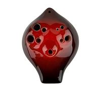 Adults ocarina Double-tube Six-hole Alto C-tone Glazed Ocarina Performance Grade Double-tube 6-hole AC Student Ocarina ocarina instrument (Color : 02)