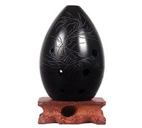 Adults ocarina Eight-hole Pear-shaped Black Pottery Students Beginners Play The National Musical Instrument Xun Ocarina ocarina instrument (Color : 01)