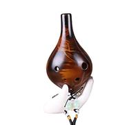 Adults ocarina Elegant Smoked 6-hole Ocarina Clay Making Beginner Playing Ethnic Musical Instrument Ocarina ocarina instrument (Color : 02)