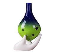 Adults ocarina Glaze Gradient Long Mouth 6-hole Ceramic Ocarina Alto C Tone Ocarina Musical Instrument ocarina instrument (Color : 05)