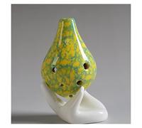 Adults ocarina Gradient And Colorful 6-hole Ceramic Ocarina Beginner Six-hole Ocarina National Musical Instrument With Rope ocarina instrument (Color : 05)