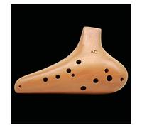 Adults ocarina Hand-made Teaching Performance Ceramic Ocarina Twelve-hole Alto C Key (AC) Clay Wood Grain Ocarina Musical Instrument ocarina instrument