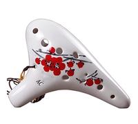 Adults ocarina Hand-painted Round Head 12-hole Alto C Key (AC) 12-hole Students Self-taught Beginners Ocarina Musical Instrument ocarina instrument (Color : 02)