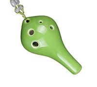 Adults ocarina Long-mouthed Six-hole Ocarina Beginner Student High-pitched G-tune Ocarina Color Glaze 6-hole SG-tune Ocarina ocarina instrument (Color : 04)