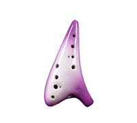 Adults ocarina New Crack Gradient Beginner Student Ocarina 12 Holes Alto C Tone Ceramic Ocarina Musical Instrument With Lanyard ocarina instrument (Color : 03)