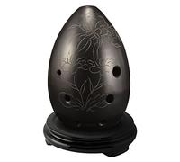 Adults ocarina Pear-shaped Pottery Xun Beginners Practice Playing Xun Eight-hole F-tune Wind Instrument With Base ocarina instrument (Color : 03)