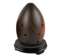 Adults ocarina Pear-shaped Pottery Xun Beginners Practice Playing Xun Eight-hole F-tune Wind Instrument With Base ocarina instrument (Color : 01)