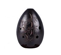 Adults ocarina Pear-shaped Pottery Xun Beginners Practice Playing Xun Eight-hole F-tune Wind Instrument With Base ocarina instrument (Color : 12)